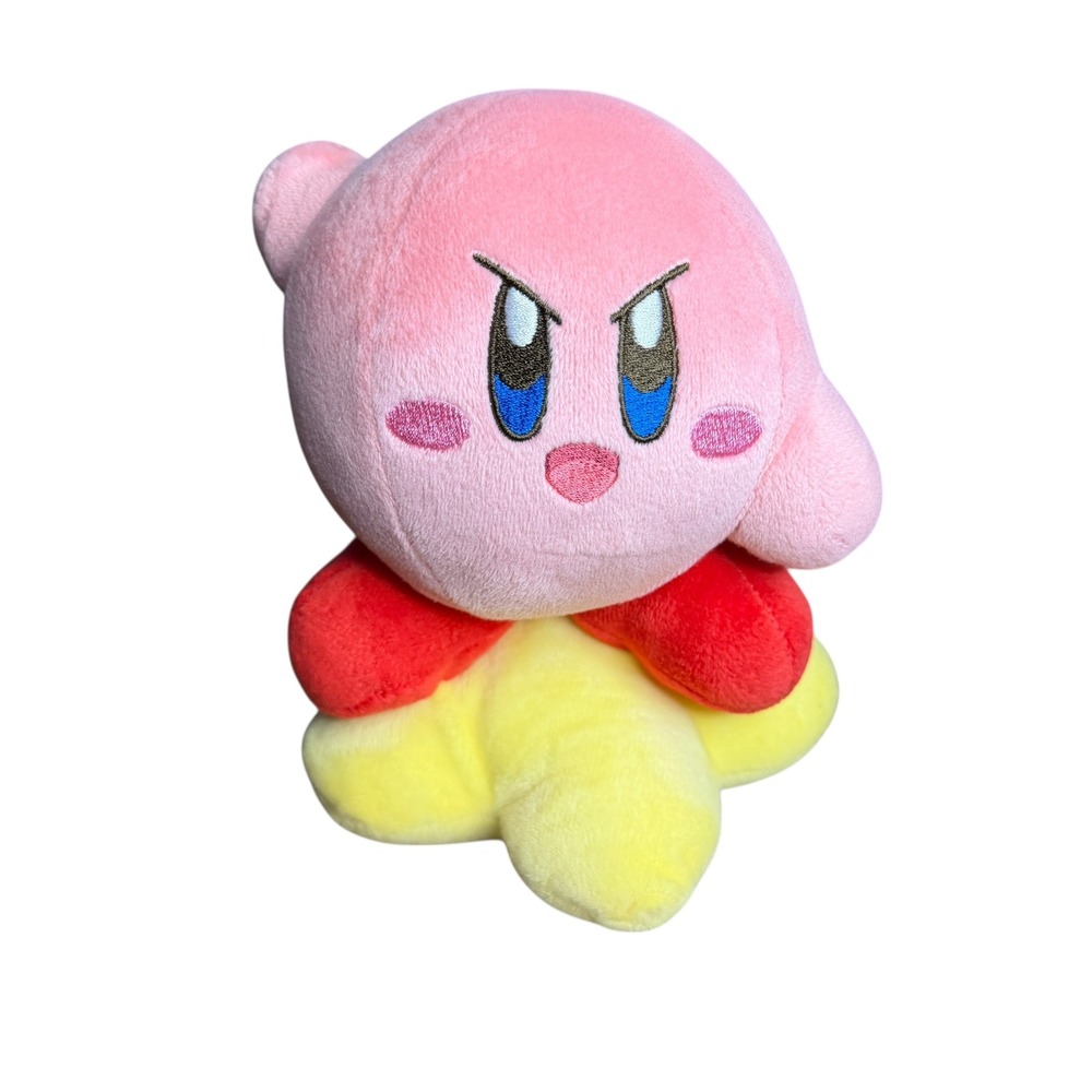 Kirby Pink Plush Stuffed‎ Toy Yellow Star Red Scarf